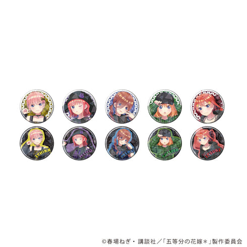 『五等分の花嫁*』ホログラム缶バッジ(65mm)01/甘辛ロックver. コンプリートセット(全10種)(描き下ろしイラスト)